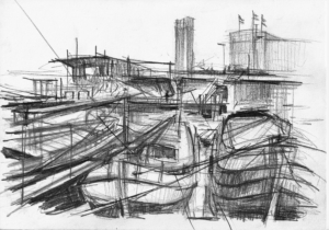 Drawing Rotterdam 2021 by Hanna de Haan